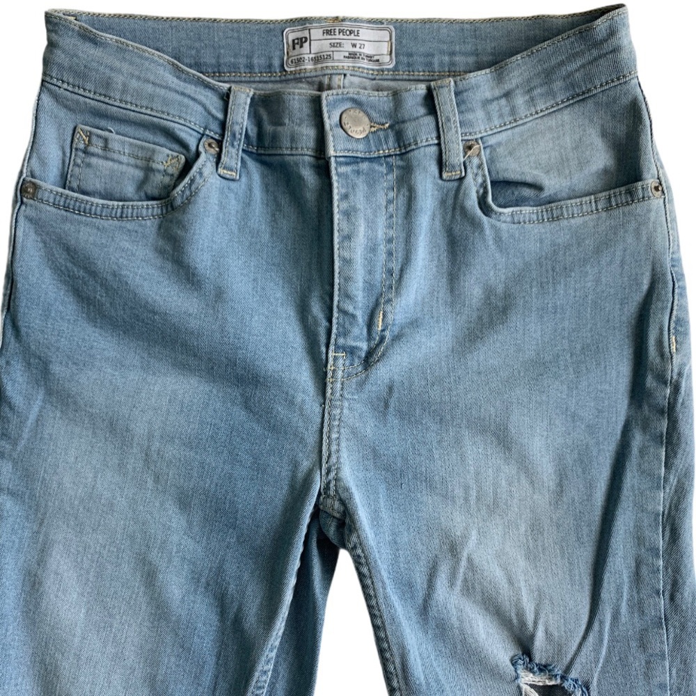 Free People Great Heights distressed ankle jeans size 27 - Picture 7 of 11